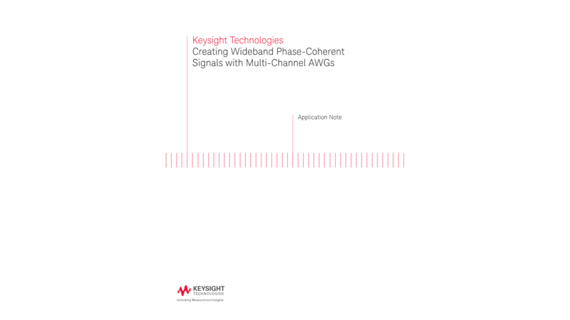 Creating Phase-Coherent Signals with Multi-Channel AWGs